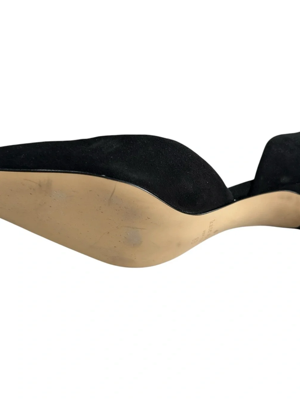 Kate Spade Delilah Low Stiletto Heel with Crystal Embellished Orb